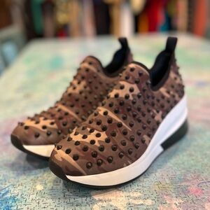 Studded Camo Sneakers